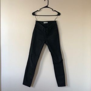 Madewell Mid Rise Skinny Skinny - Black Wash